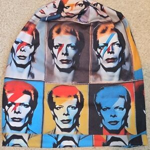 David Bowie Colorful Graphic Beanie